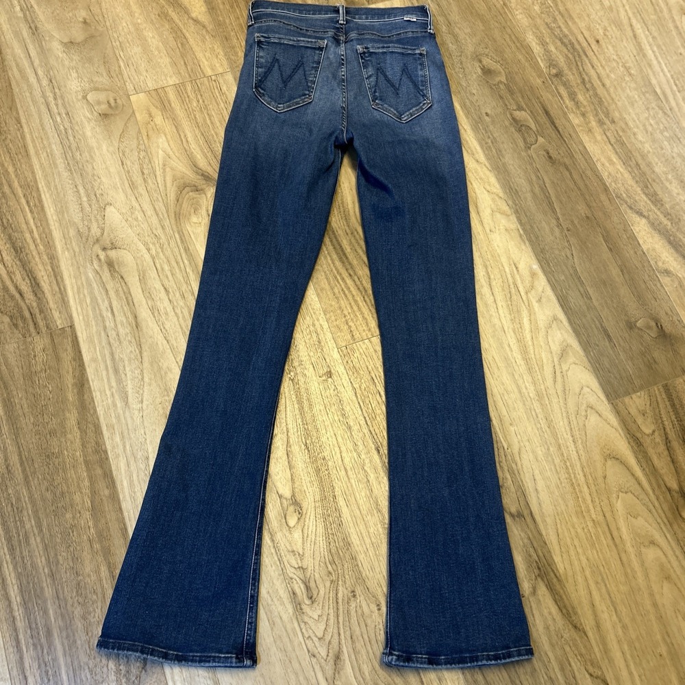 MOTHER High-Rise Dark Blue Flared Jeans